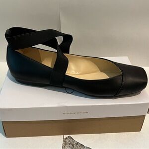 Jessica Simpson, 9.5 M, JS-Moel, Black Italia Nappa ballet flats